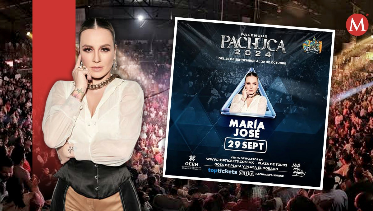María José estará en el Palenque Pachuca 2024 el próximo 29 de septiembre. (Especial)