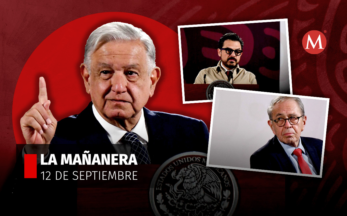 El presidente López Obrador en la mañanera desde Palacio Nacional. | Cuartoscuro