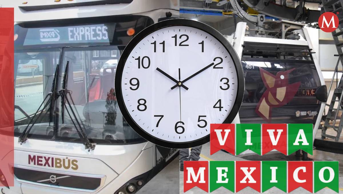 Horario especial por fiestas patrias en el servicio del Mexibús y Mexicable. Especial