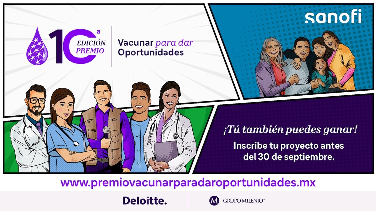 Premio Sanofi "Vacunar para dar Oportunidades" reconoce a los líderes de la vacunación. (Cortesía)