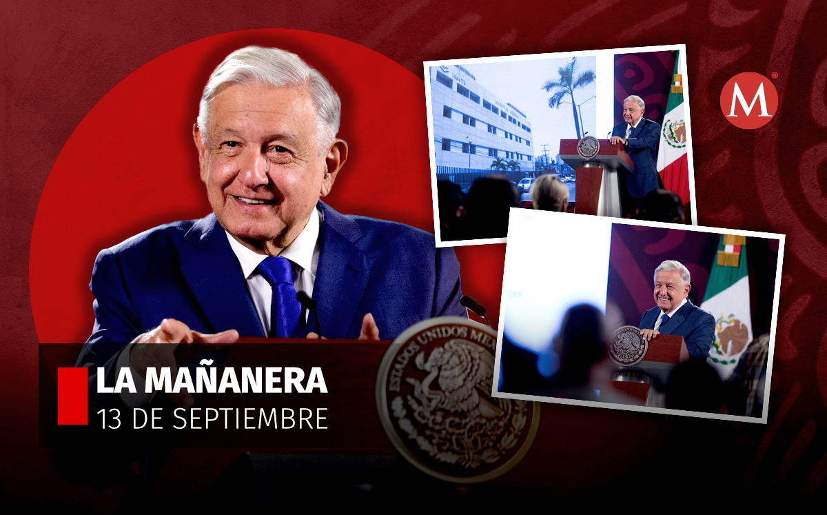 El presidente López Obrador en La Mañanera desde Palacio Nacional 13 de septiembre | Especial
