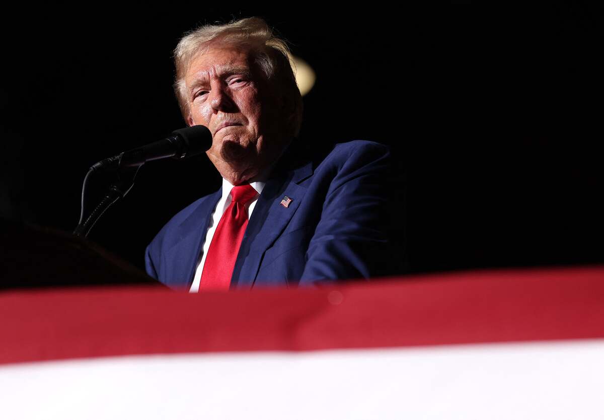 Trump acusó a Kamala Harris de querer transformar EU en un "campo de refugiados". | AFP