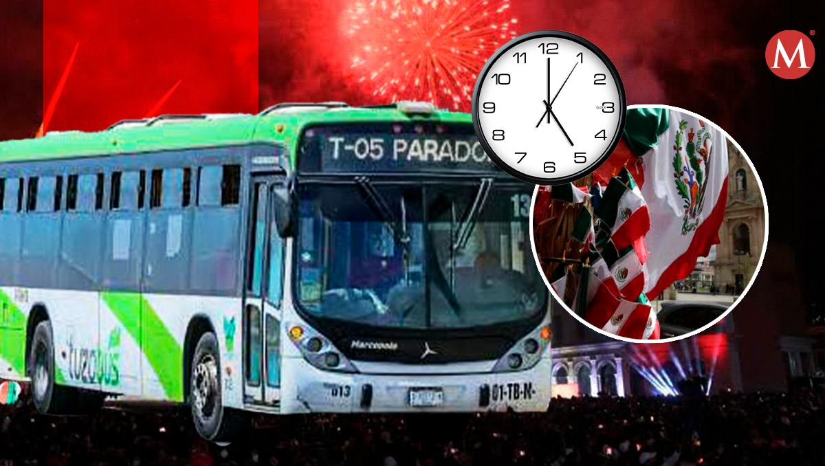 Conoce cómo operará el Tuzobús durante los festejos patrios. (Especial)