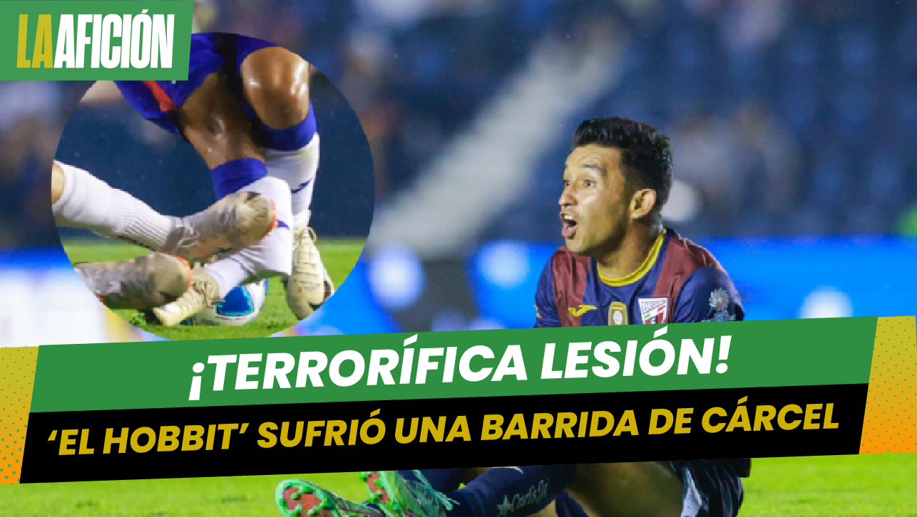 Hobbit' Bermúdez sufre fractura de tibia y peroné tras fuerte entrada en el Atlante vs Dorados
