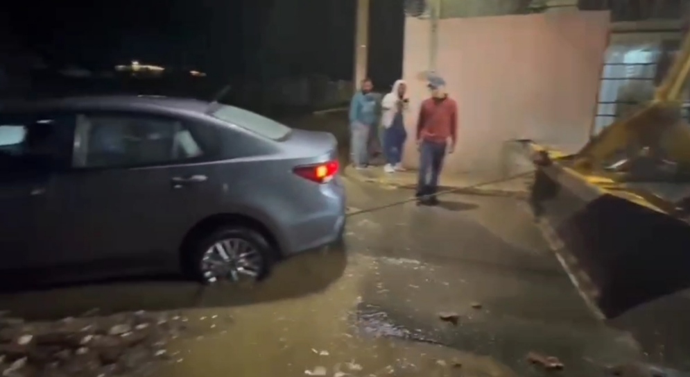 Lluvia intensa en Mineral de la Reforma. (Especial)