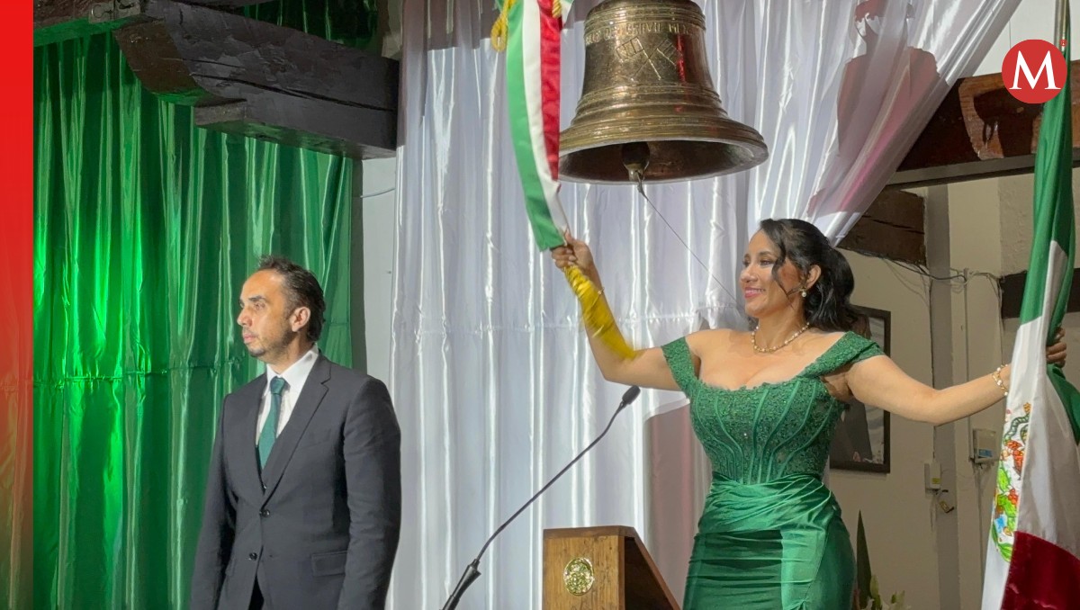 La alcaldesa de Valle de Bravo, Michelle Núñez, festeja el día de la Independencia. Foto: (Abadiel Martínez)