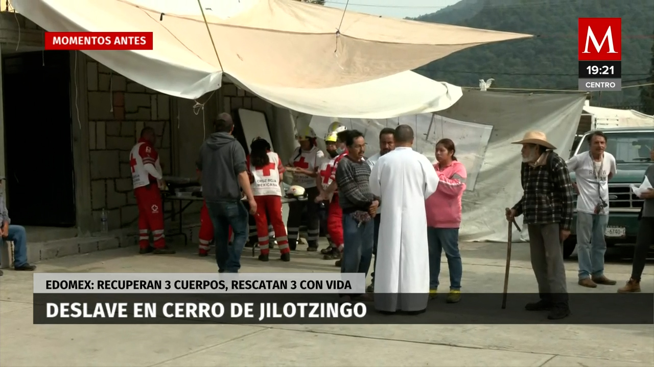 Continúa la búsqueda de desaparecidos tras deslave en Jilotzingo, tres personas encontradas