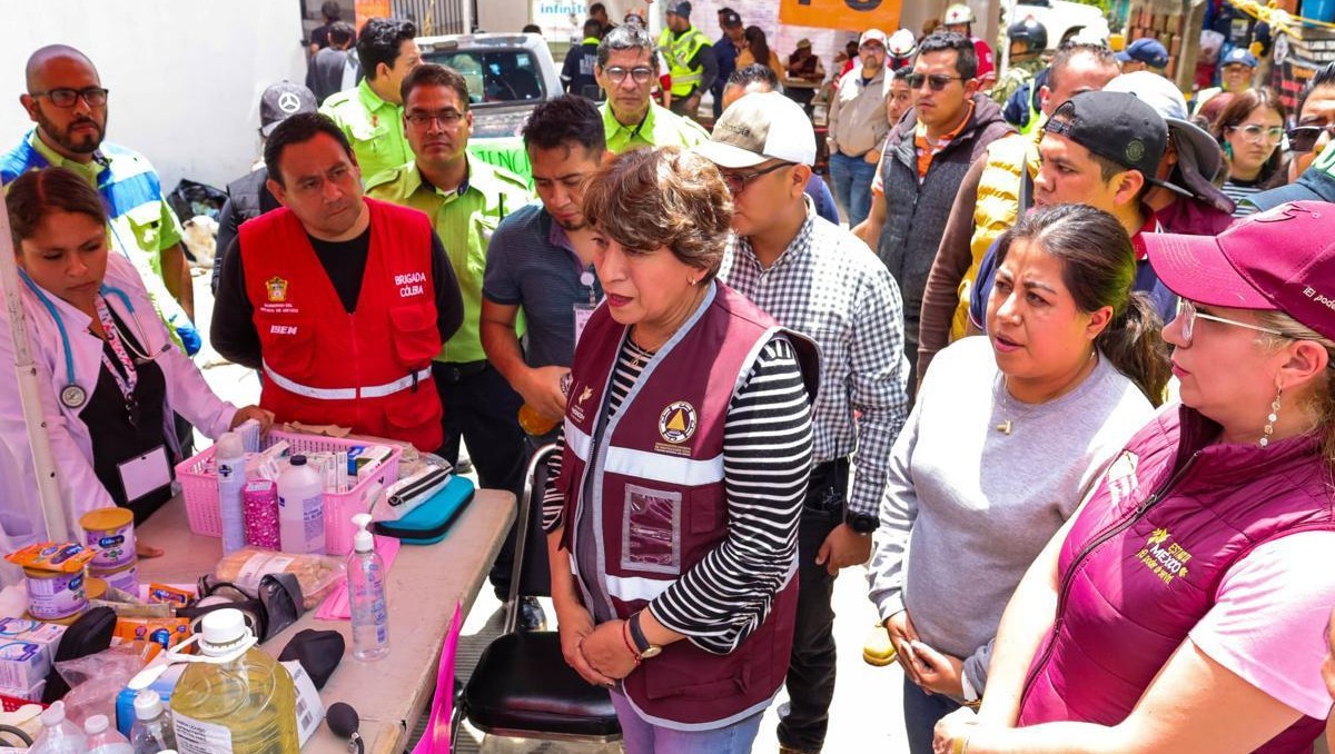 Delfina Gómez apoya a la comunidad de San Luis Ayucan en el municipio de Jilotzingo | Especial