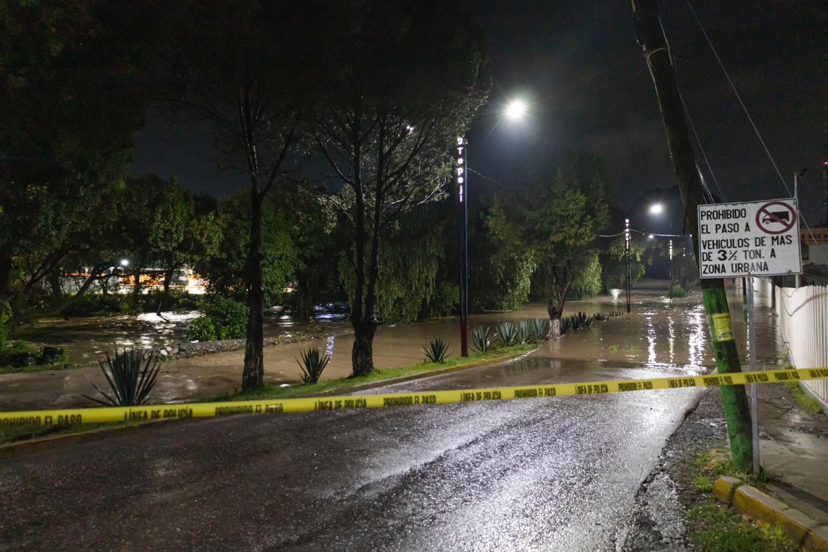 Lluvias causan daños estructurales en Tepeji del Río, Hidalgo
