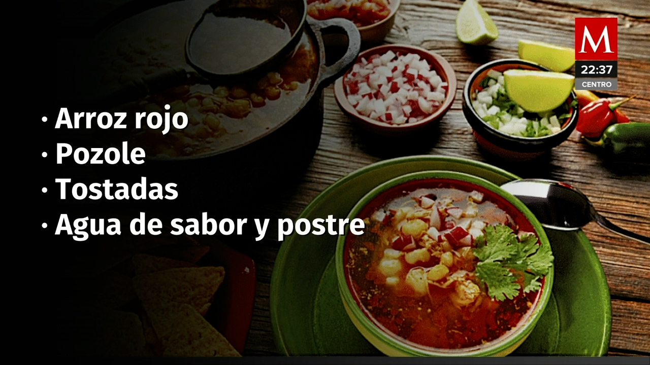 Menú del 'Torito' para el 15 de septiembre: Arroz rojo, pozole y más para los infractores