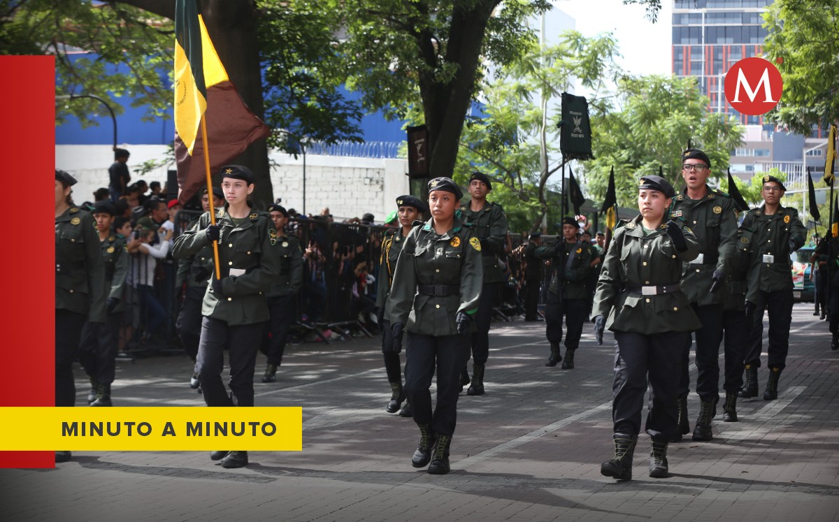 Sigue el minuto a minuto del Desfile Cívico Militar en Jalisco. (Fernando Carranza)