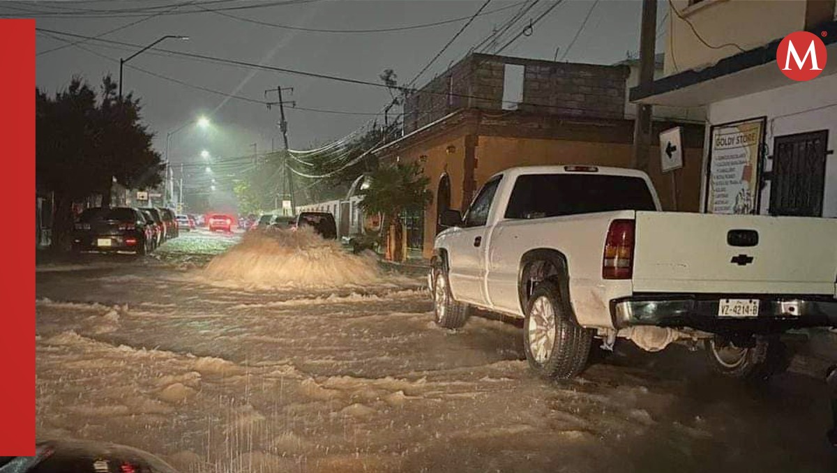 Tormenta en Nuevo Laredo. (Cortesía)