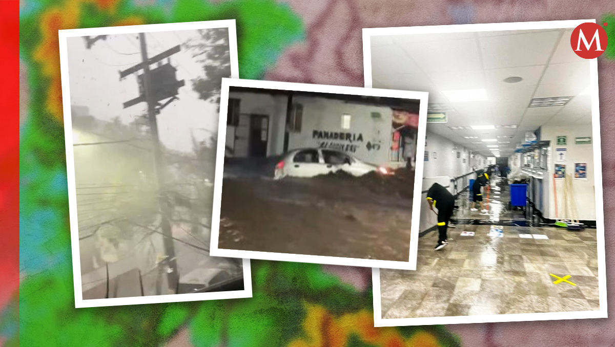 Afectaciones en Ciudad de México por lluvias. (Especial)