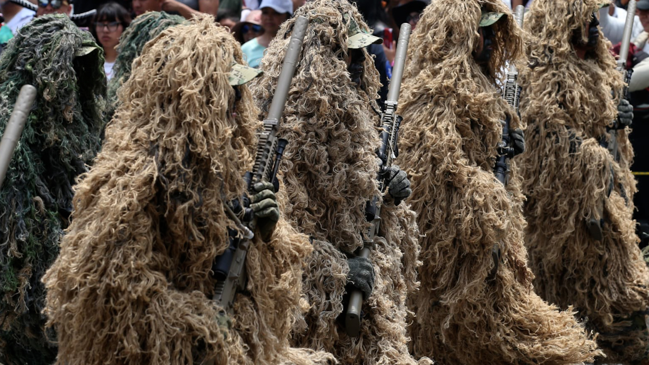 Agrupamiento de francotiradores participa en el Desfile Militar 2024