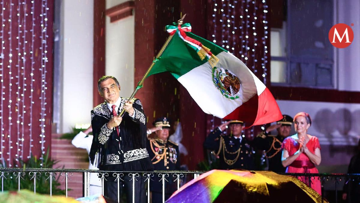Américo Villarreal, gobernador de Tamaulipas, da Grito de Independencia 2024