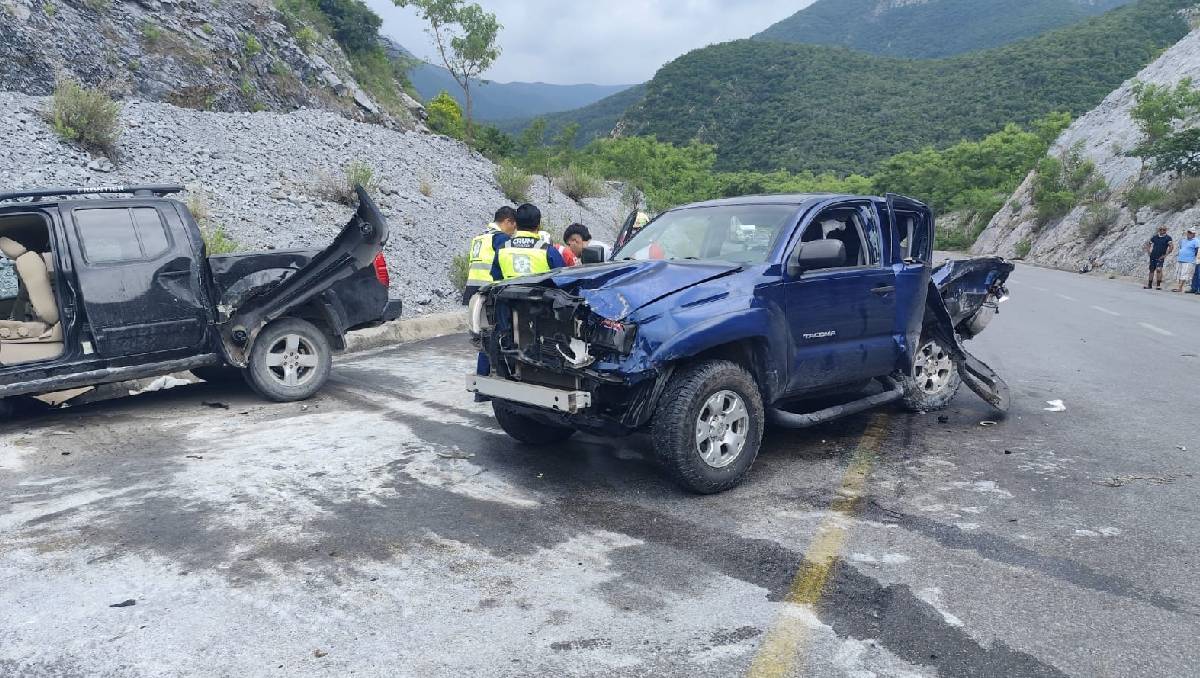 Choque en carretera Rumbo Nuevo deja seis lesionados hoy 16 septiembre