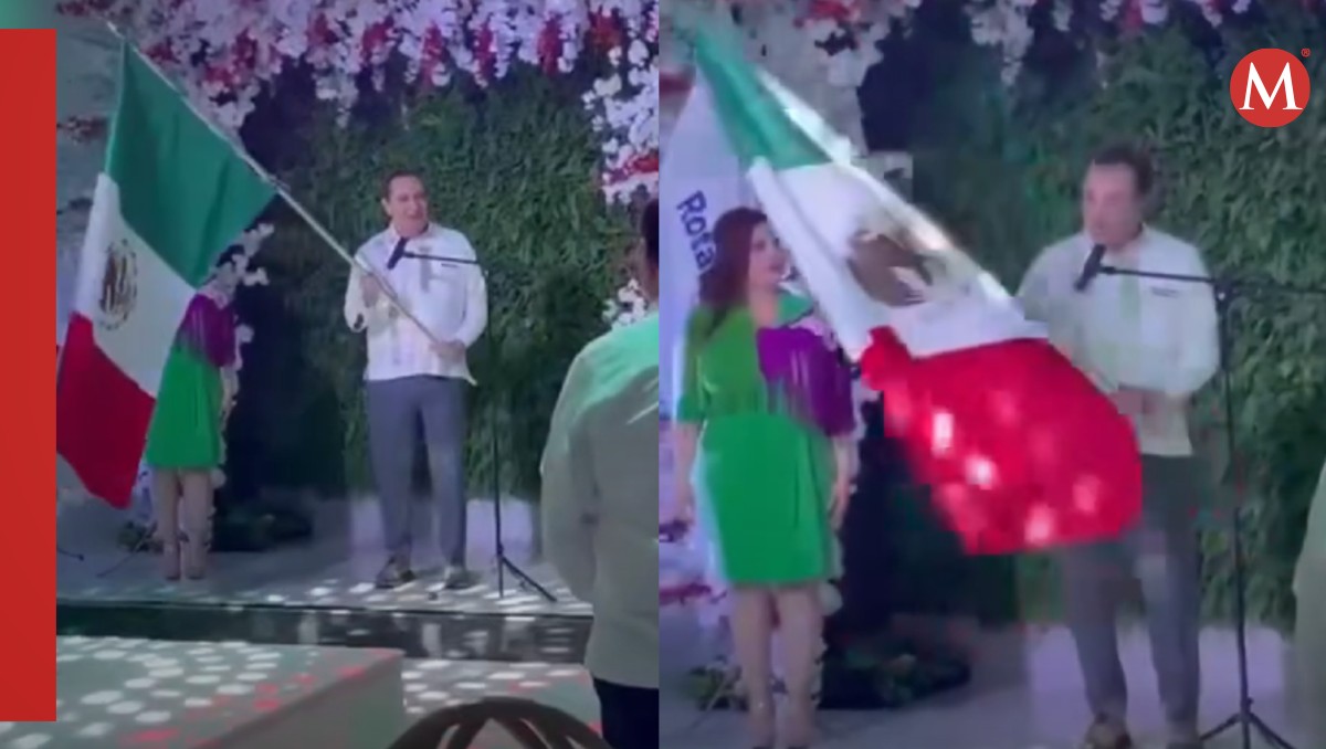 Diputado comete error en grito de independencia. (Especial)