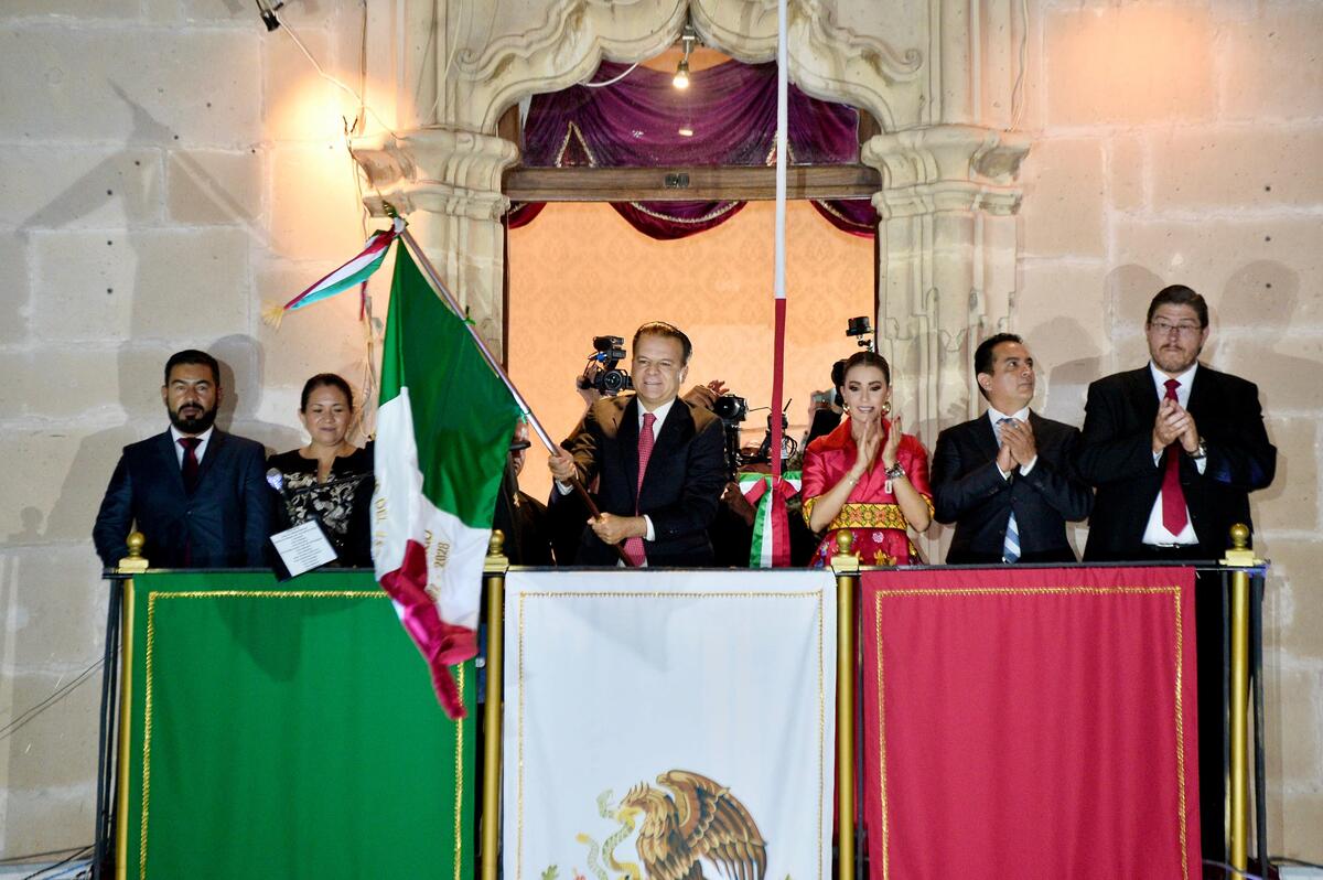 Esteban Villegas celebra Grito de Independencia en Durango. | Especial