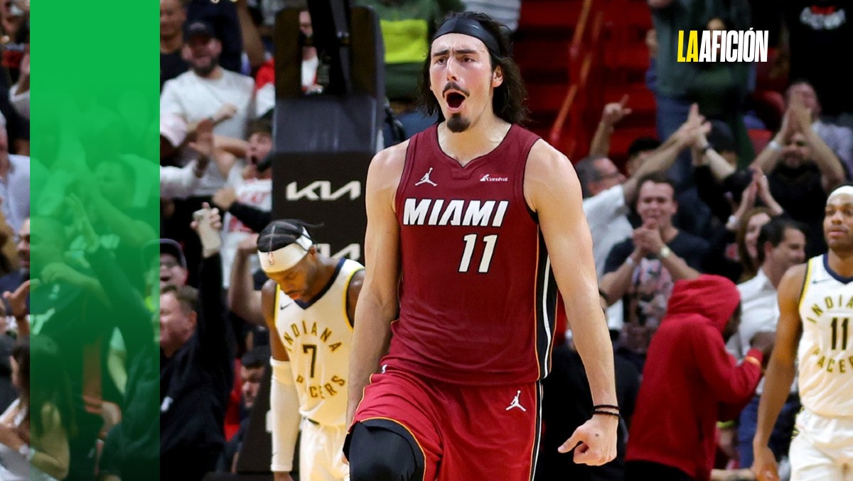 Jaime Jáquez Jr., basquetbolista mexicano que juega en el Miami Heat de la NBA.