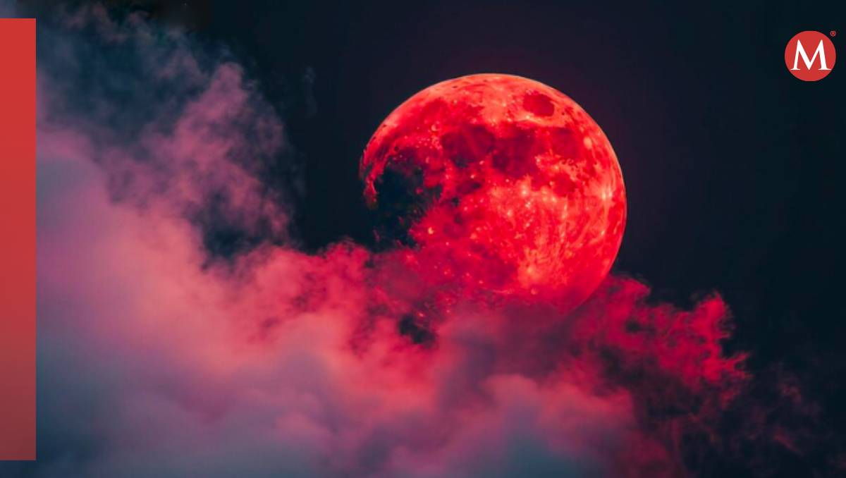 La Luna se torna de color rojo debido a un eclipse lunar, siendo un evento destacado para admirar | Freepik/ Wendy González