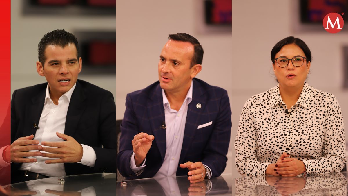 Miguel Flores, de MC; Carlos de la Fuente, del PAN, y Grecia Benavides, de Morena | Roberto Alanís