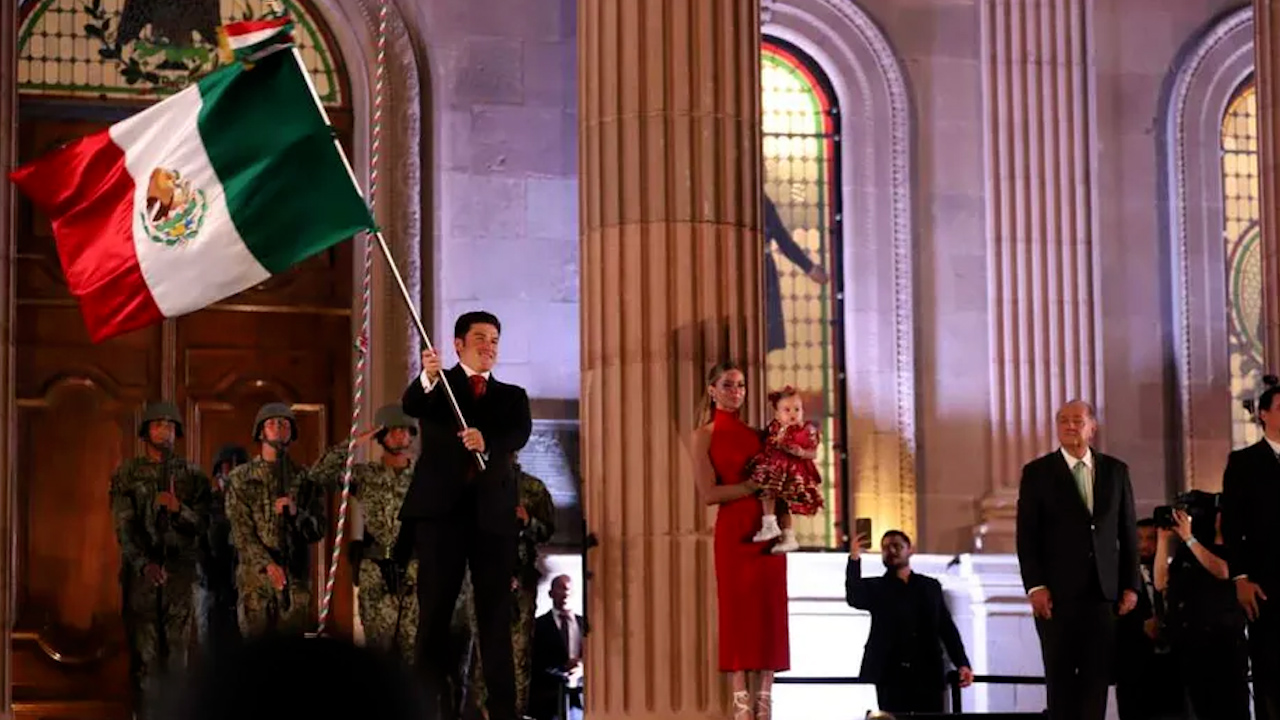 Samuel García celebra su tercer Grito de Independencia en Nuevo León