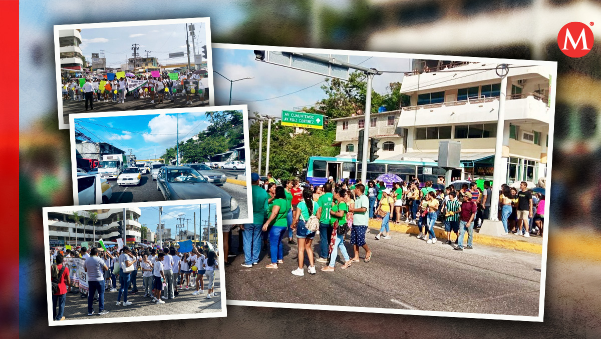 Alumnos, maestros y padres de familia bloquean carretera Acapulco-México. | Especial