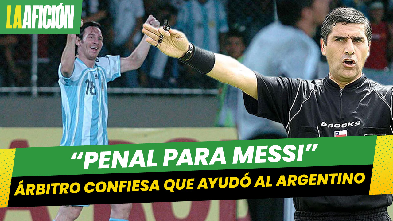 Árbitro confiesa que ayudó a Lionel Messi en un partido contra México