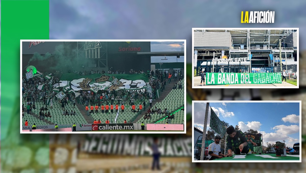 La Banda del Gabacho cumplió el sueño de ver su bandera en las gradas del  EstadioCorona (Especial)