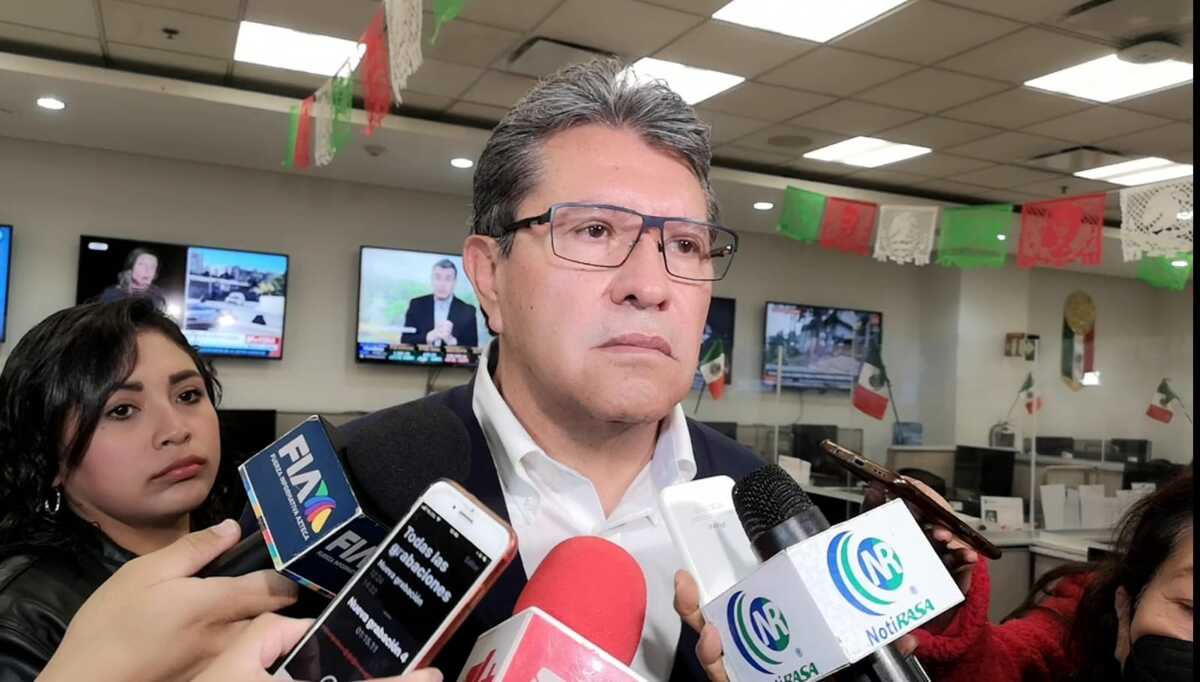 El coordinador de Morena en San Lázaro, Ricardo Monreal, en entrevista.