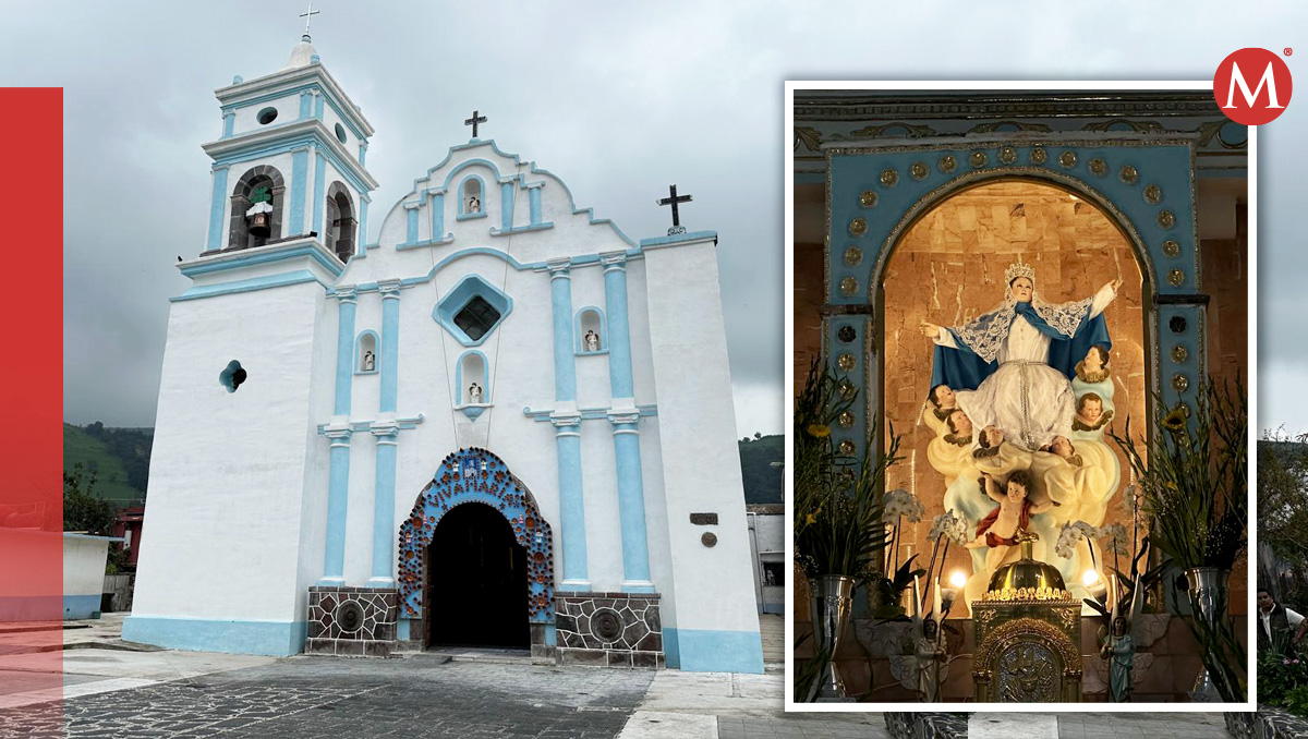 Iglesia reabierta en Ocuilan tras siete años del terremoto que la dañó | Fotos: Mario C. Rodríguez | Diseño: Mauricio Ledesma