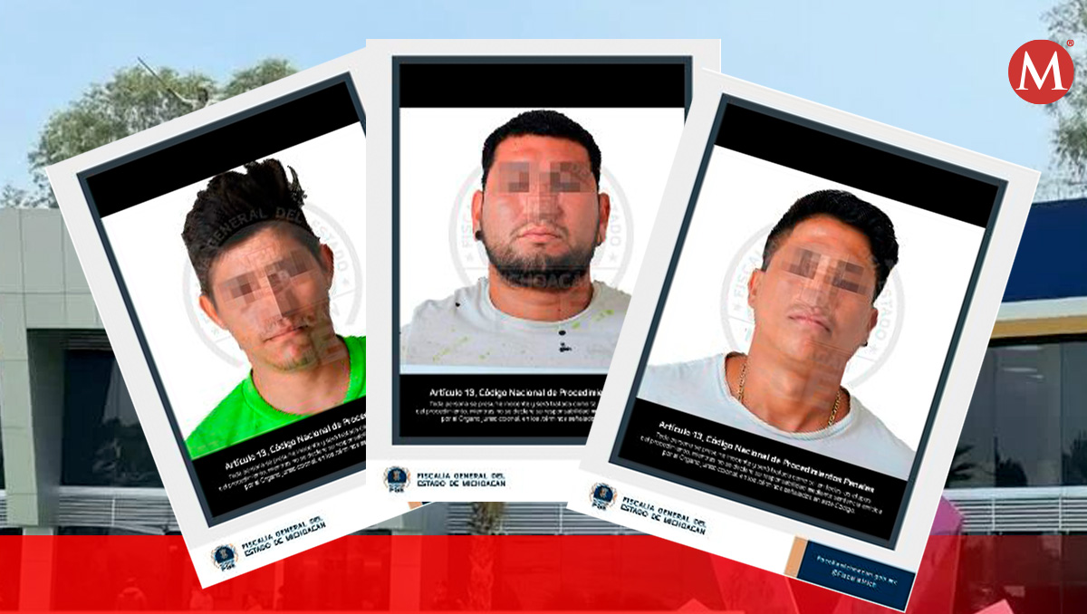 Los tres residentes fueron vinculados a proceso y presentados ante la autoridad judicial de Michoacán. | Especial