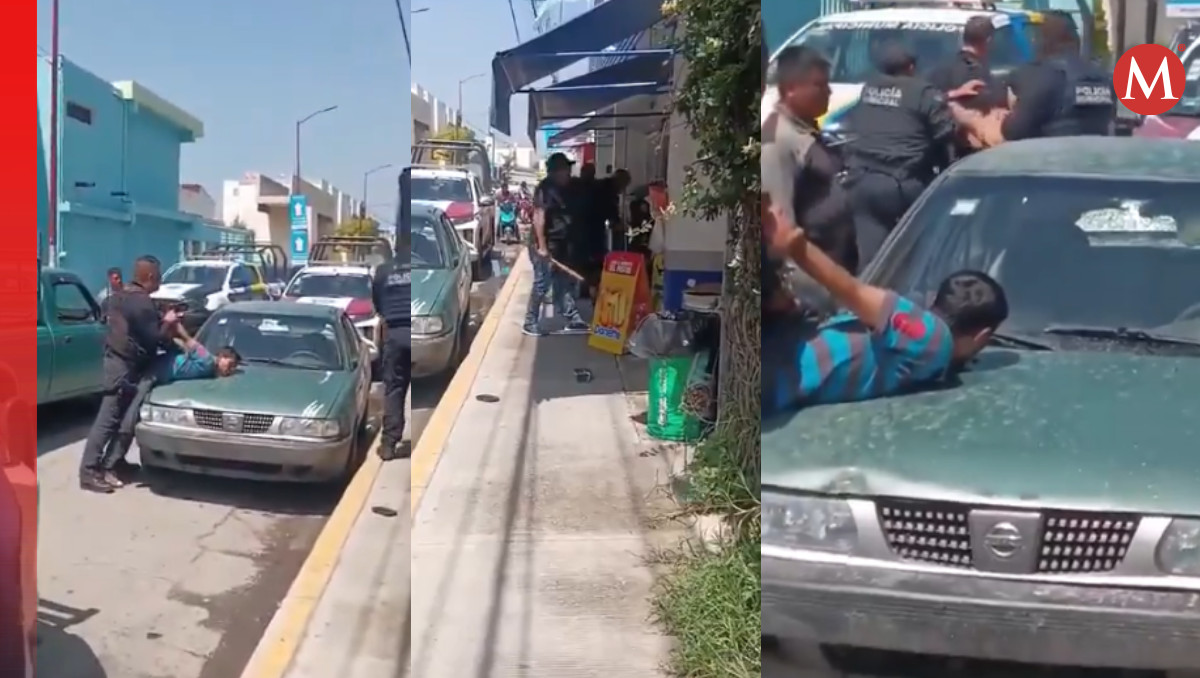 Detienen a tres asaltantes en flagrancia en Coronango, Puebla | Especial