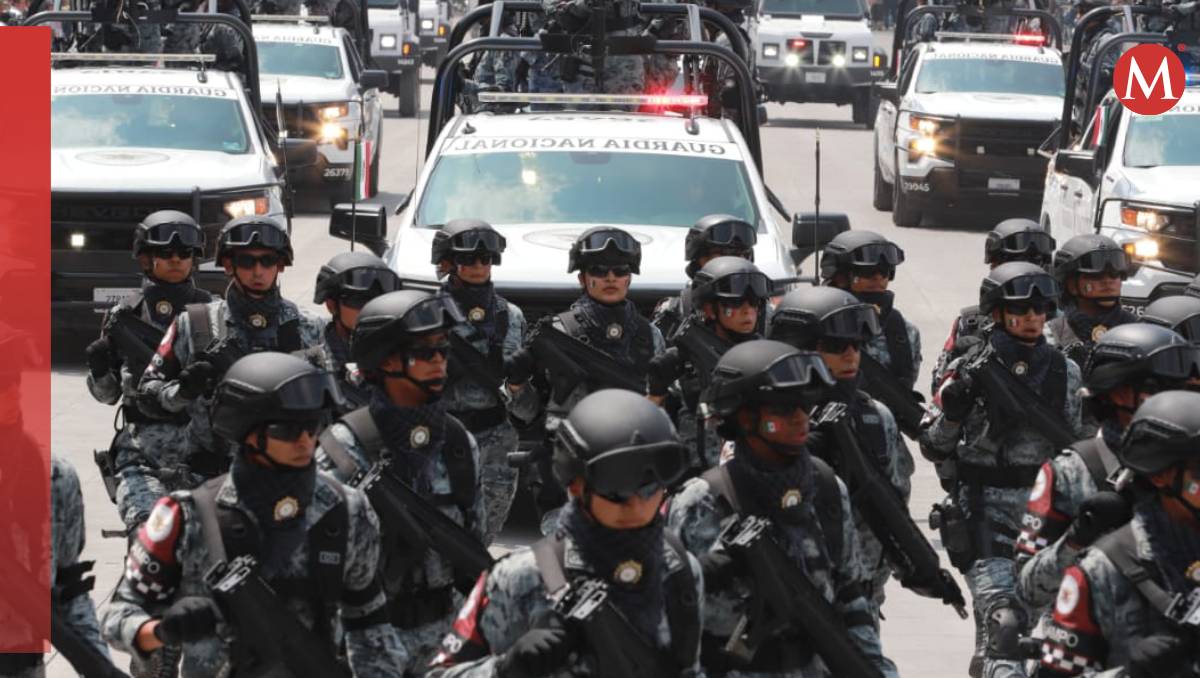 Elementos de la Guardia Nacional el pasado 16 de septiembre en el Zócalo de CdMx (Javier Ríos)