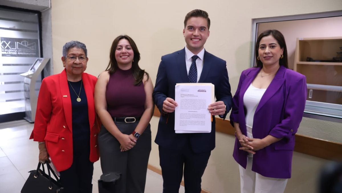 Jesús Elizondo, Greta Barra, Reyna Reyes y Berenice Martínez, diputados de Morena | Luis Guerra