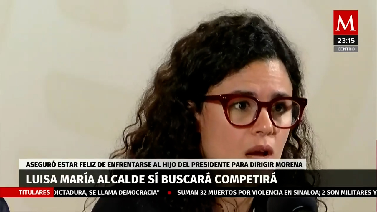 Luisa María Alcalde se postula para la dirigencia de Morena ante el interés de Andrés López Beltrán