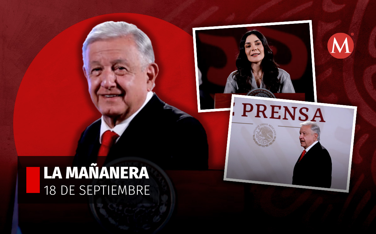 El presidente López Obrador en la mañanera desde Palacio Nacional. | Javier Ríos