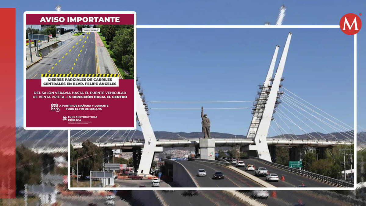El bulevar Felipe Ángeles en Pachuca será intervenido en distintos tramos