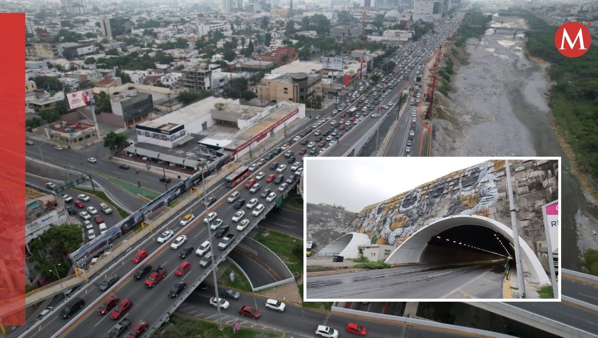 El cierre del túnel de la Loma Larga ha generado tráfico, por lo que se recomienda tomar vías alternas. Omar Benavides y Agustín Martínez