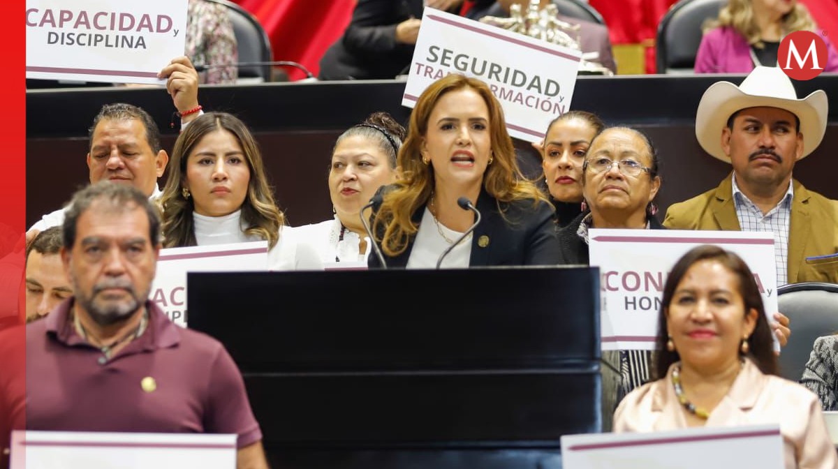 Clara Luz Flores defiende a la Guardia Nacional. Foto: Especial