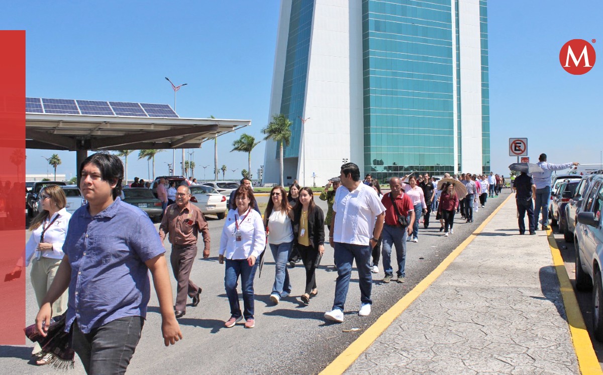 Evacuan 2173 personas en Simulacro Nacional 2024 de Torre Bicentenario
