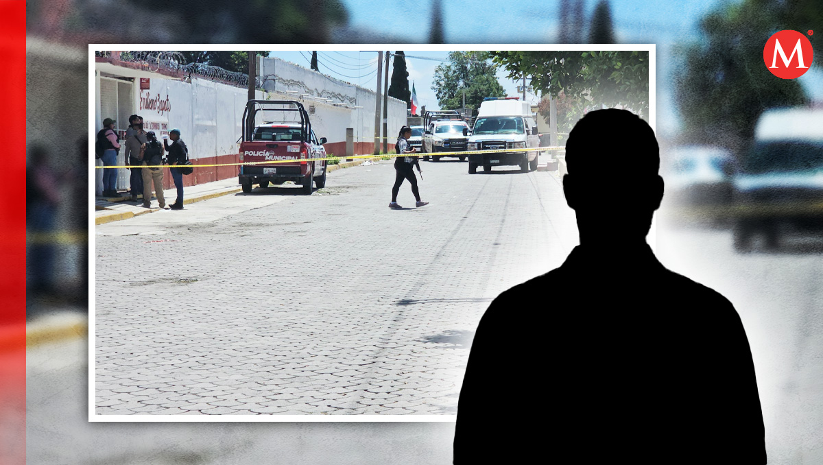 Identifican a hombre muerto durante balacera en primaria de Puebla | Agencia Es Imagen/ Diseño: Margarita Salmorán