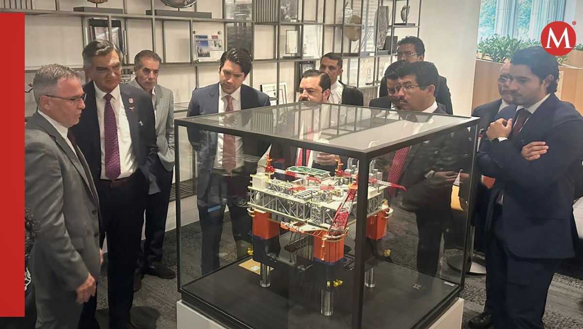 En las oficinas de Woodside Energy en Houston, funcionarios tamaulipecos conocieron el diseño de la plataforma.