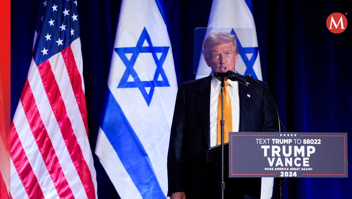 Donald Trump habla durante un evento titulado "La lucha contra el antisemitismo en Estados Unidos" | AP