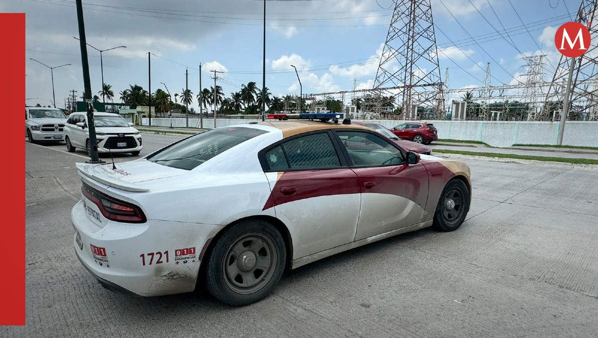 Protesta en las instalaciones de la CFE en la zona norte de Tampico. (Mario Juárez)