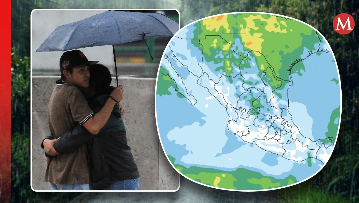 El frente frío 3 dejará lluvias intensas este domingo en el norte del país. | Cuartoscuro, SMN y Freepik