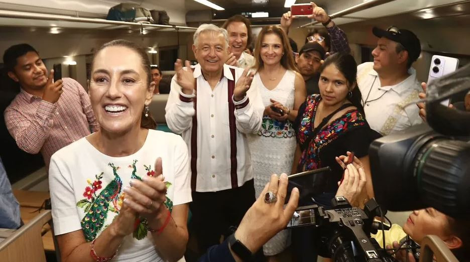 Sheinbaum y gobernadores despiden a AMLO en gira por Tren Maya- Grupo ...