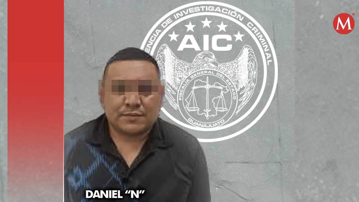 Daniel 'N' detenido por la Fiscalía del Estado de Guanajuato.
