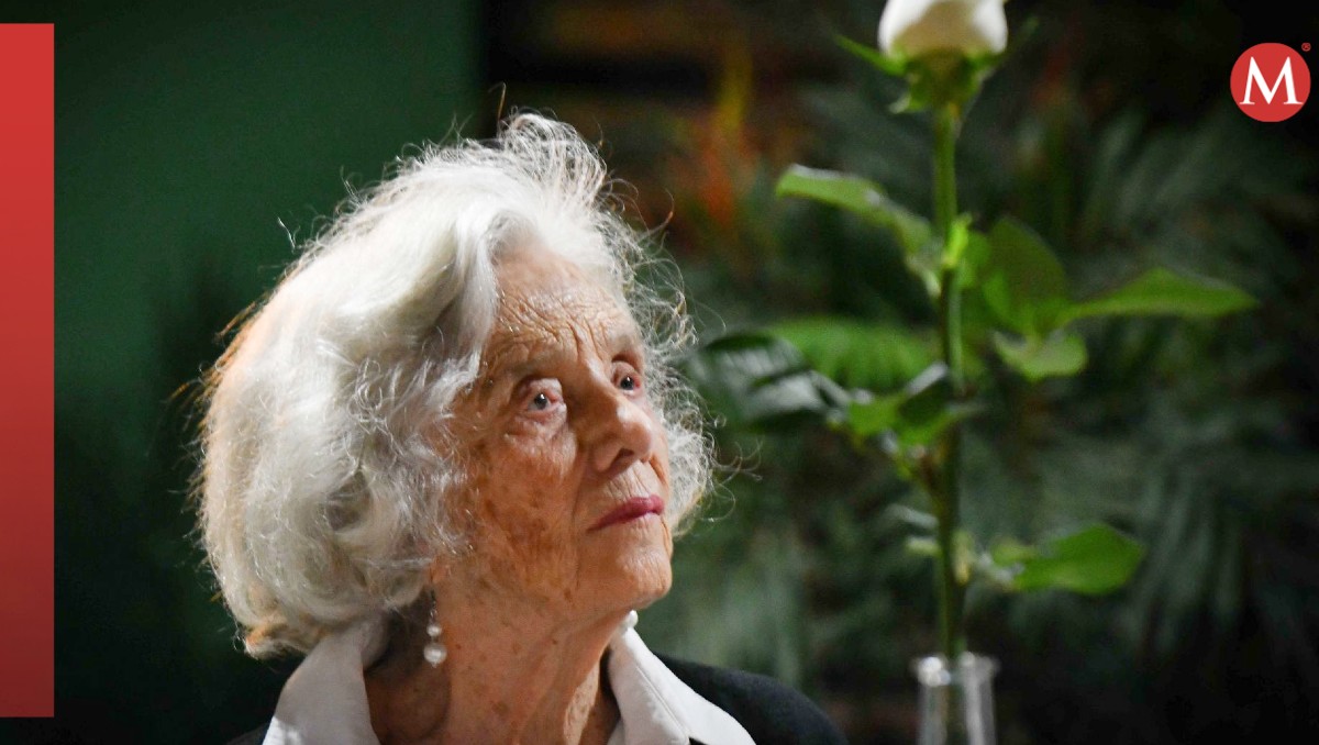 Elena Poniatowska Amor durante la presentación de un libro de  Viaje de María Fernanda Campa. | Cuartoscuro