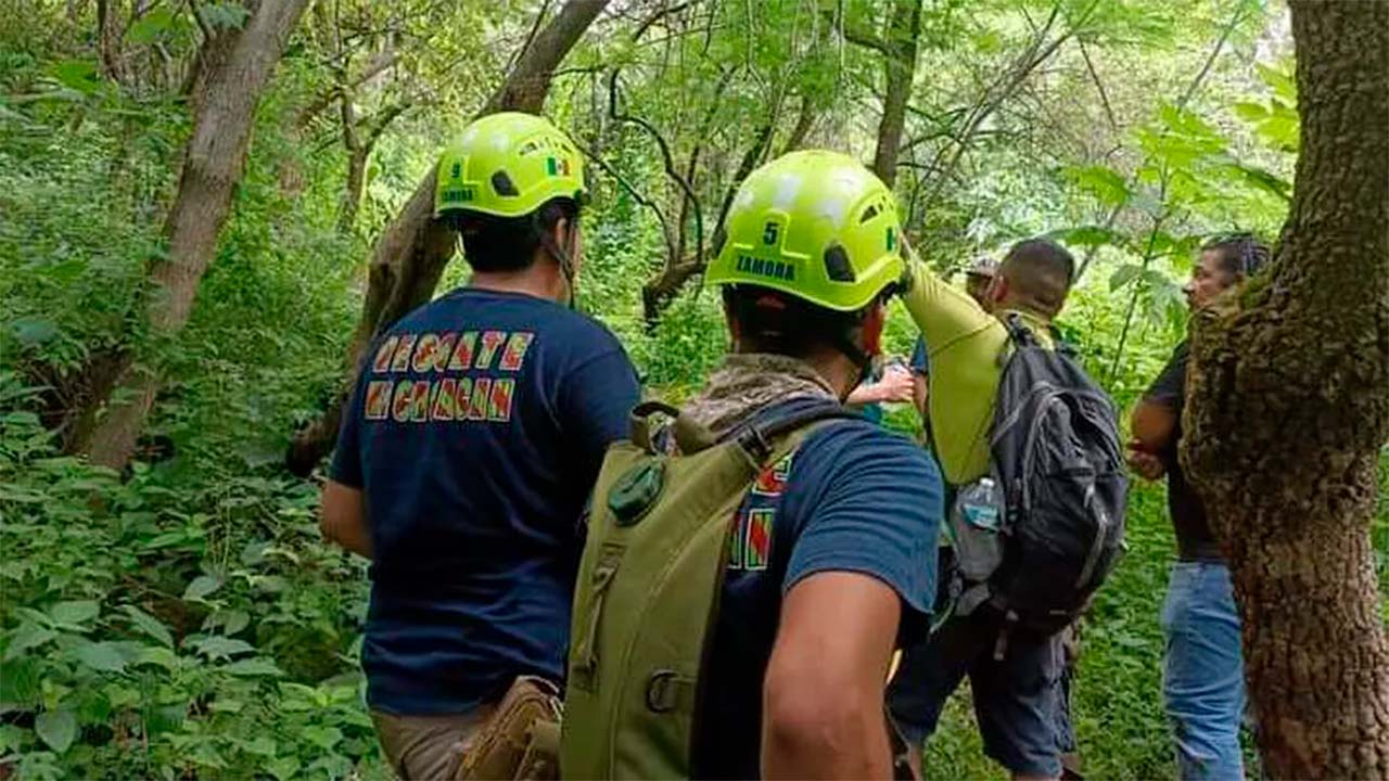 Rescatan a excursionistas tras quedar atrapados y picados por abejas en Michoacán